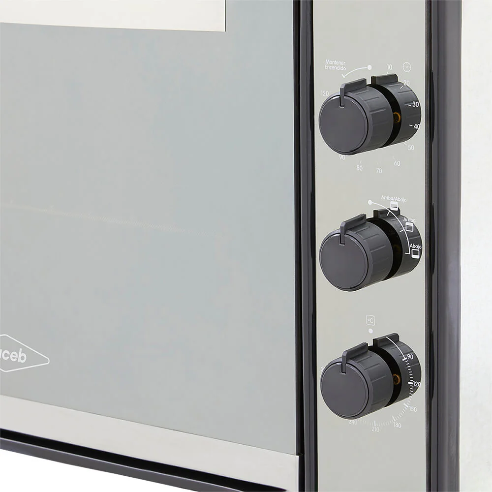 Horno eléctrico medio formato 60 cm inoxidable 220 v marca Haceb - Image 2
