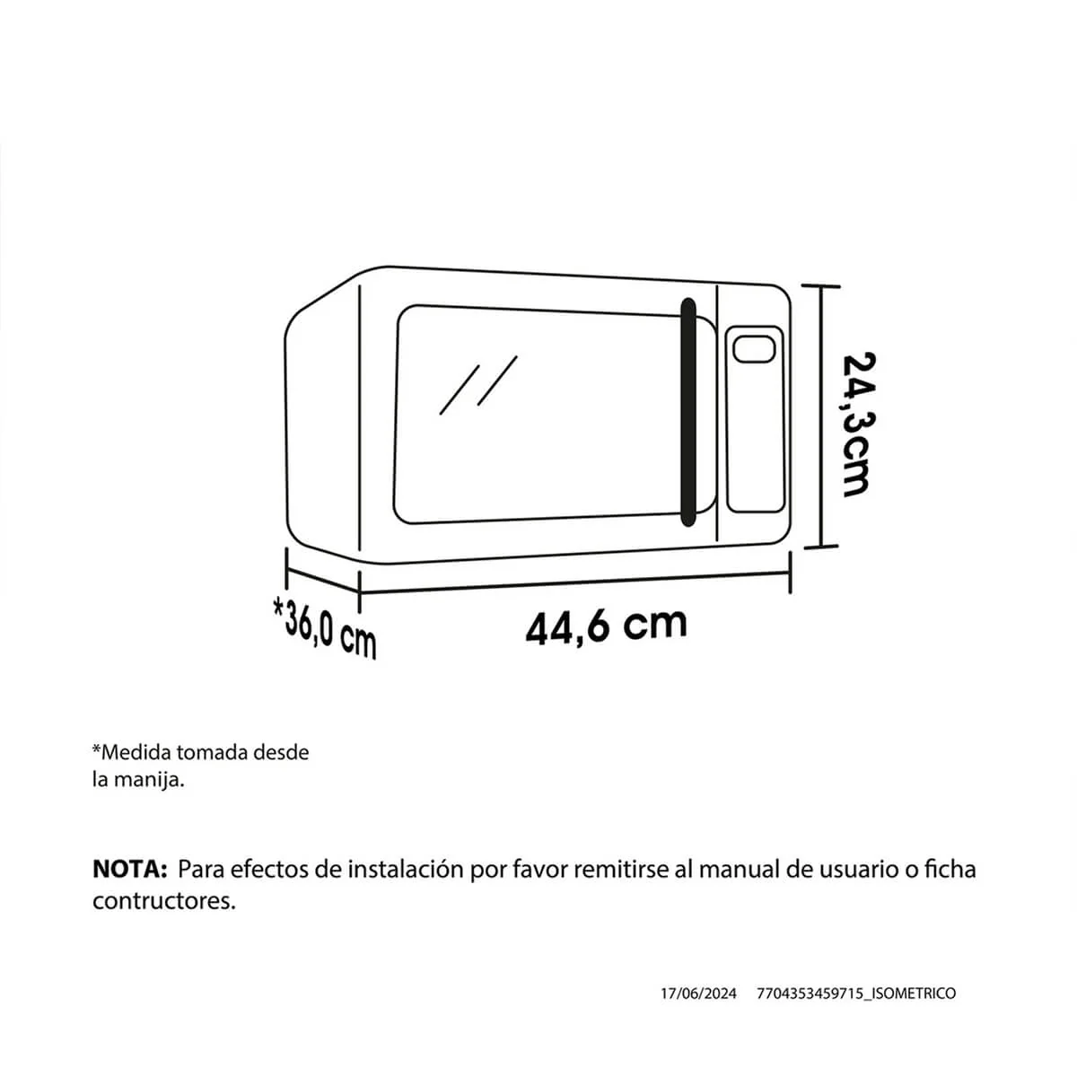 Horno microondas 20 litros blanco - Image 5