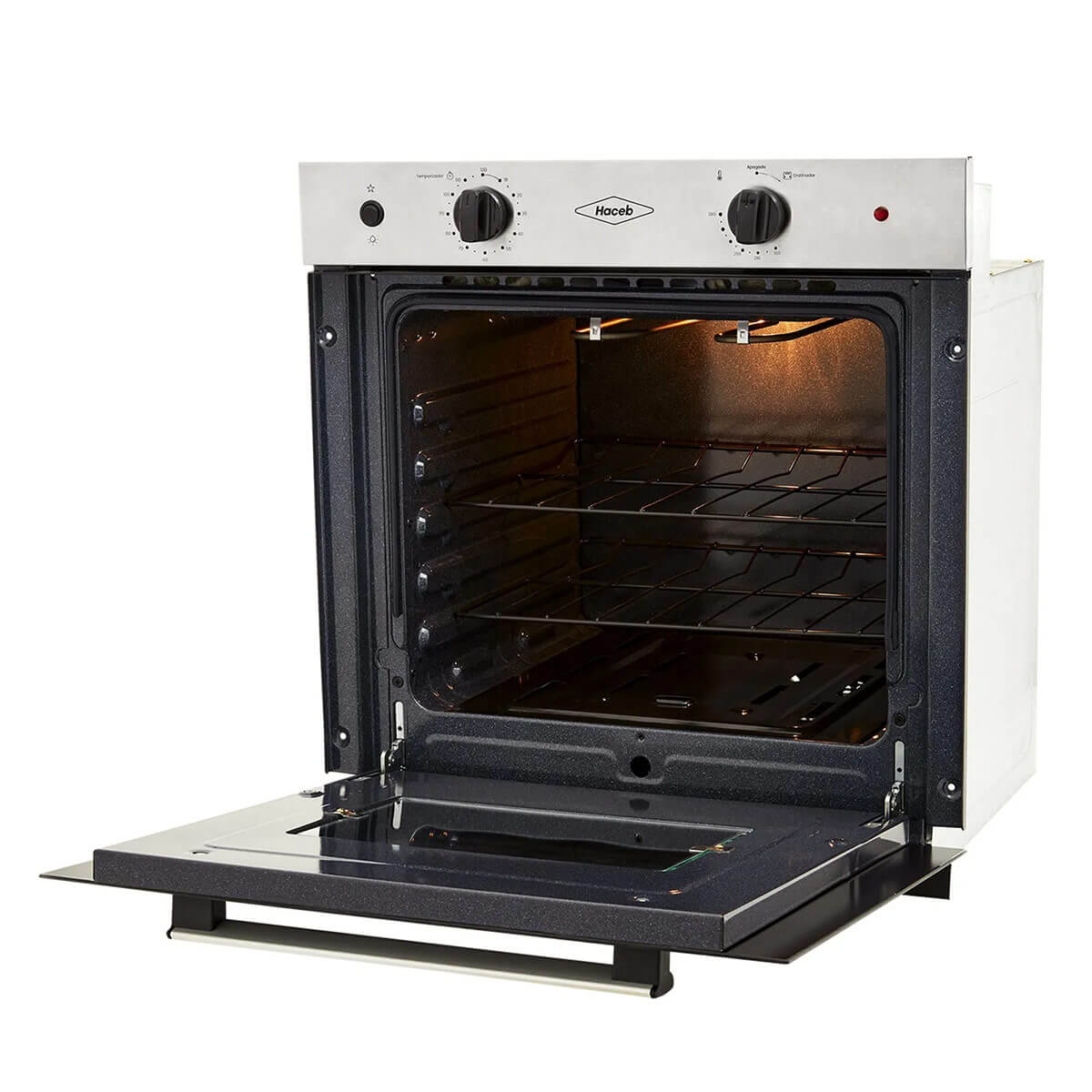Horno mixto 60 cm negro a gas natural 120V marca Haceb - Image 2