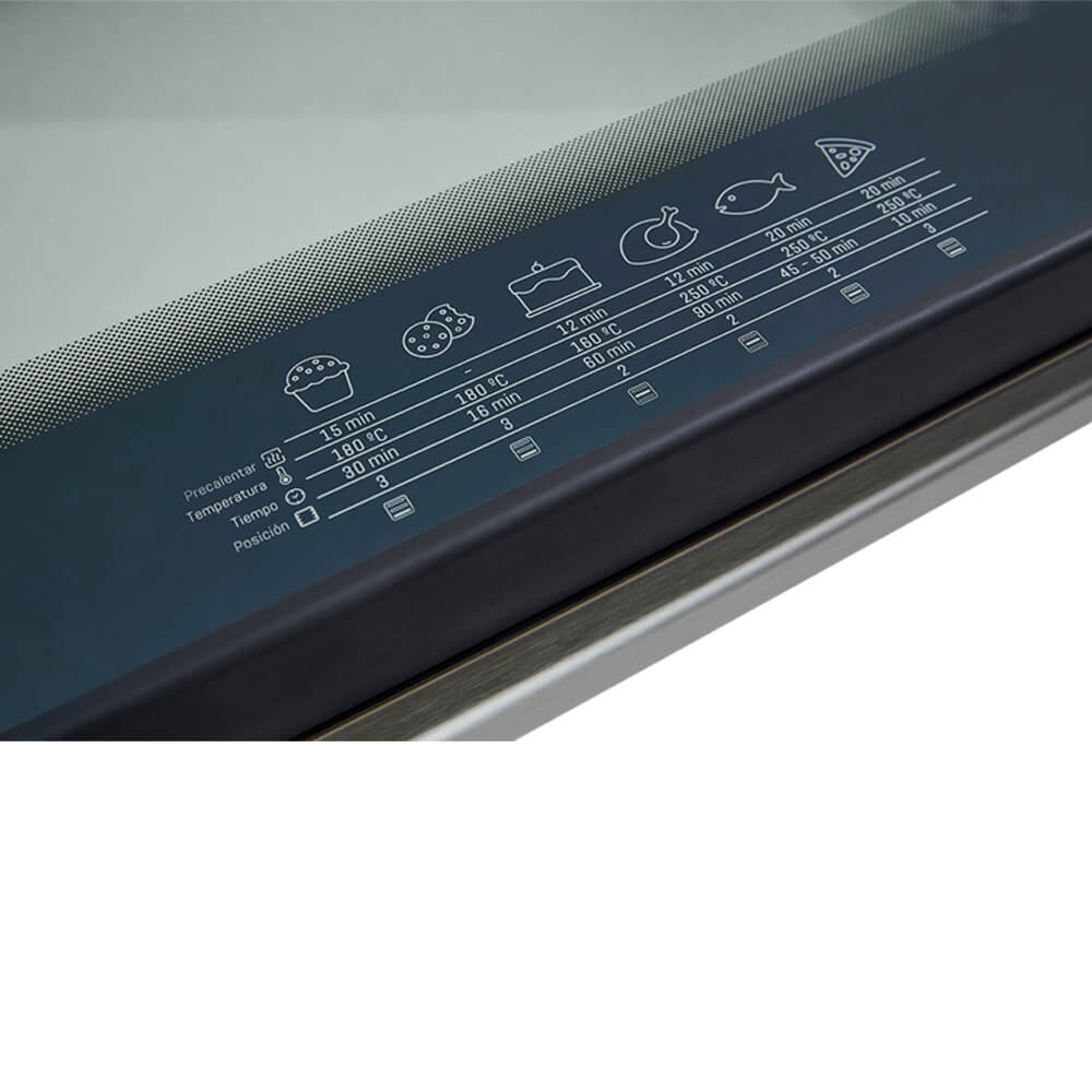 Horno mixto tofu 60 cm inoxidable con vidrio reflectivo gas natural 120v marca Haceb - Image 7