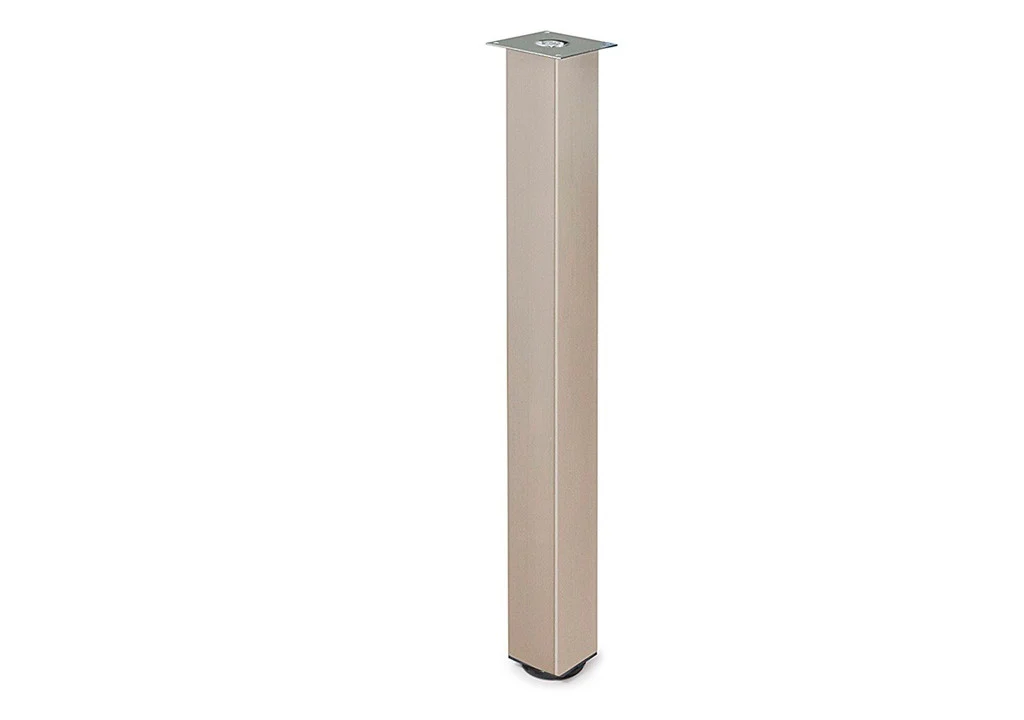 Pata 040 para escritorio cuadrada con nivelador 710x50x50 mm