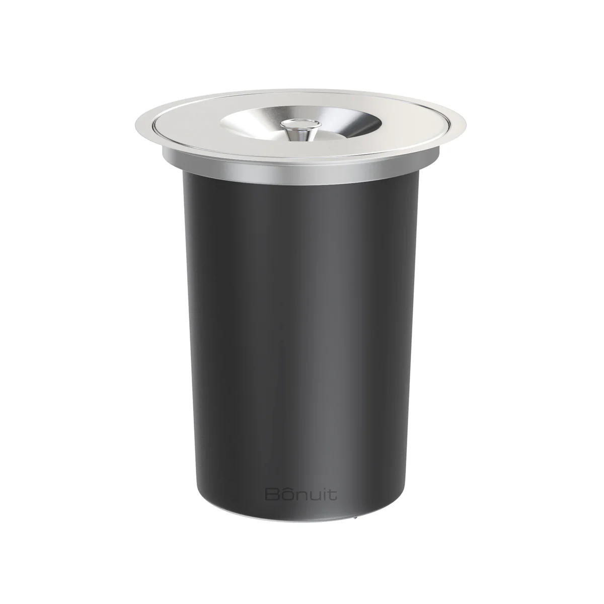 Basurero contenedor para mesón en acero inoxidable negro satinado - Image 2