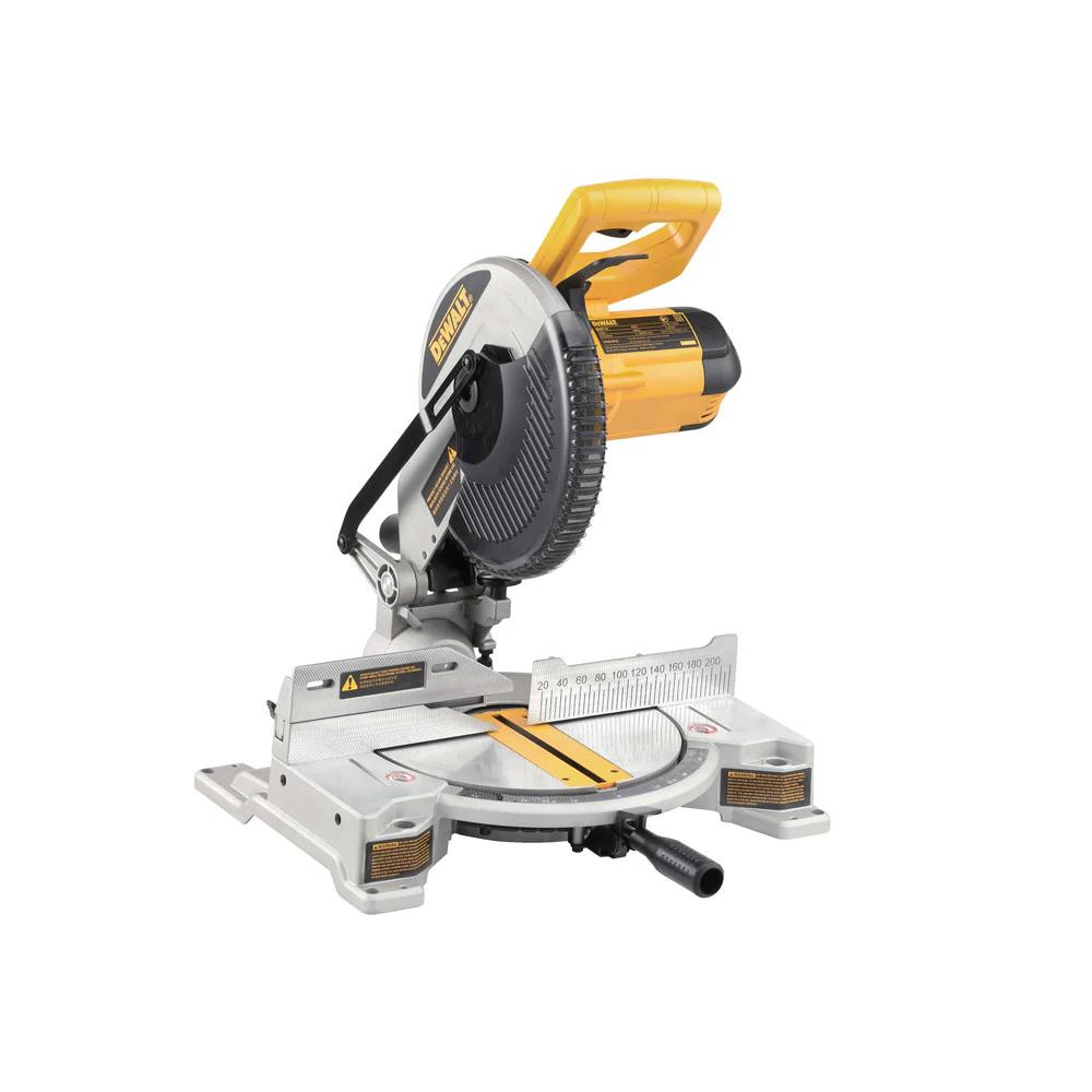 Sierra ingleteadora compuesta de 10". 1650w con freno eléctrico marca Dewalt
