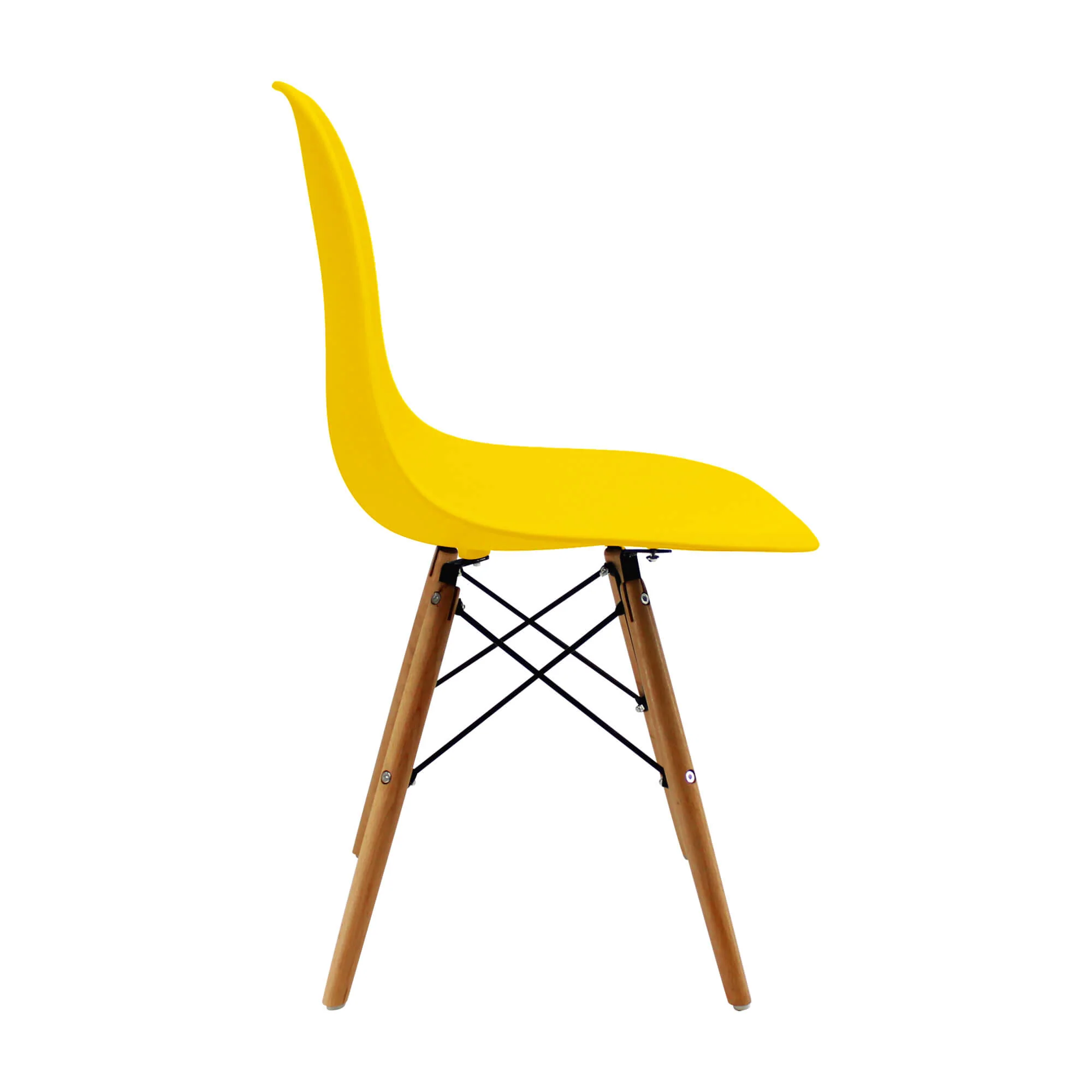 Kit por 2 sillas de comedor DKR tipo Eames color amarillo - Image 4