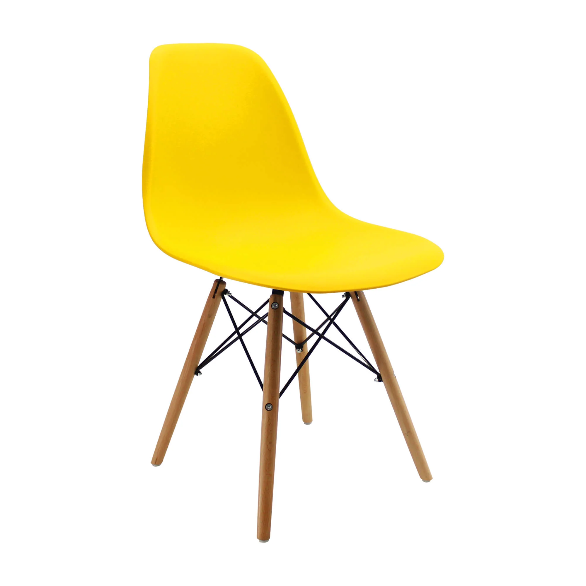 Kit por 2 sillas de comedor DKR tipo Eames color amarillo - Image 5