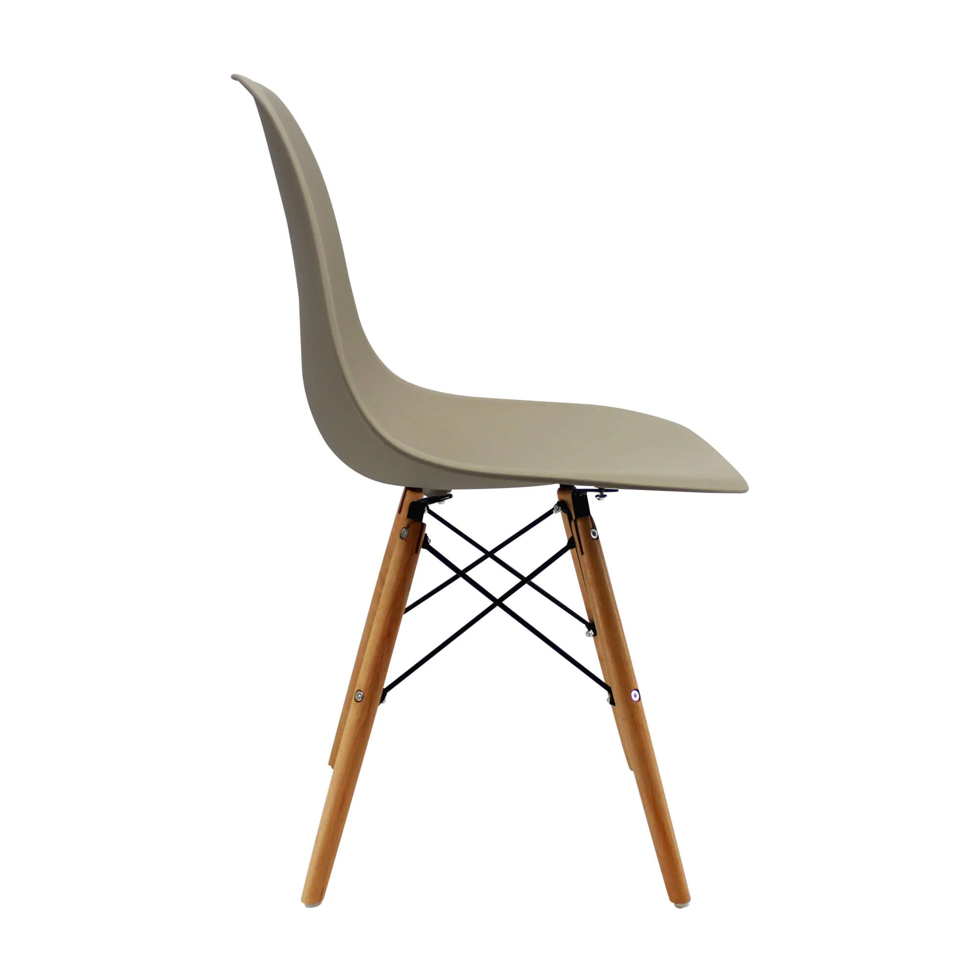 Kit por 2 sillas de comedor DKR tipo Eames color beige - Image 4