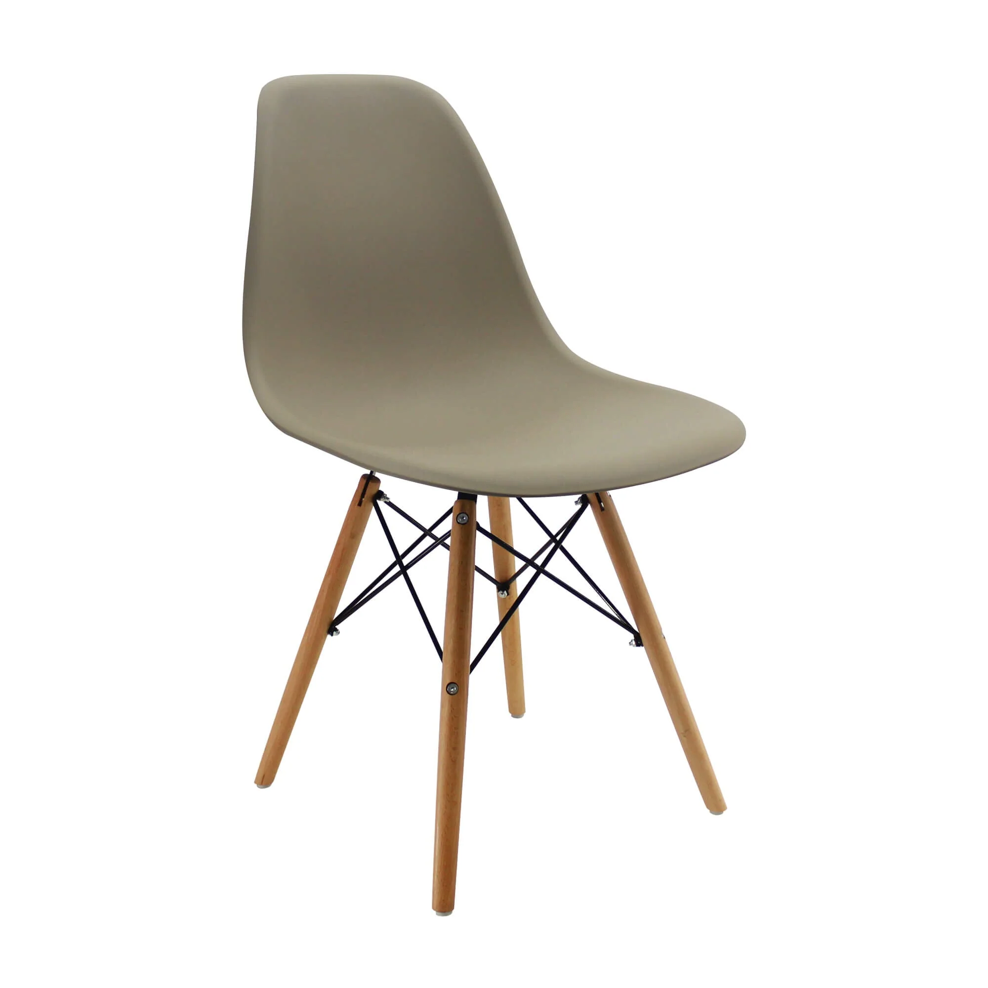 Kit por 2 sillas de comedor DKR tipo Eames color beige - Image 5