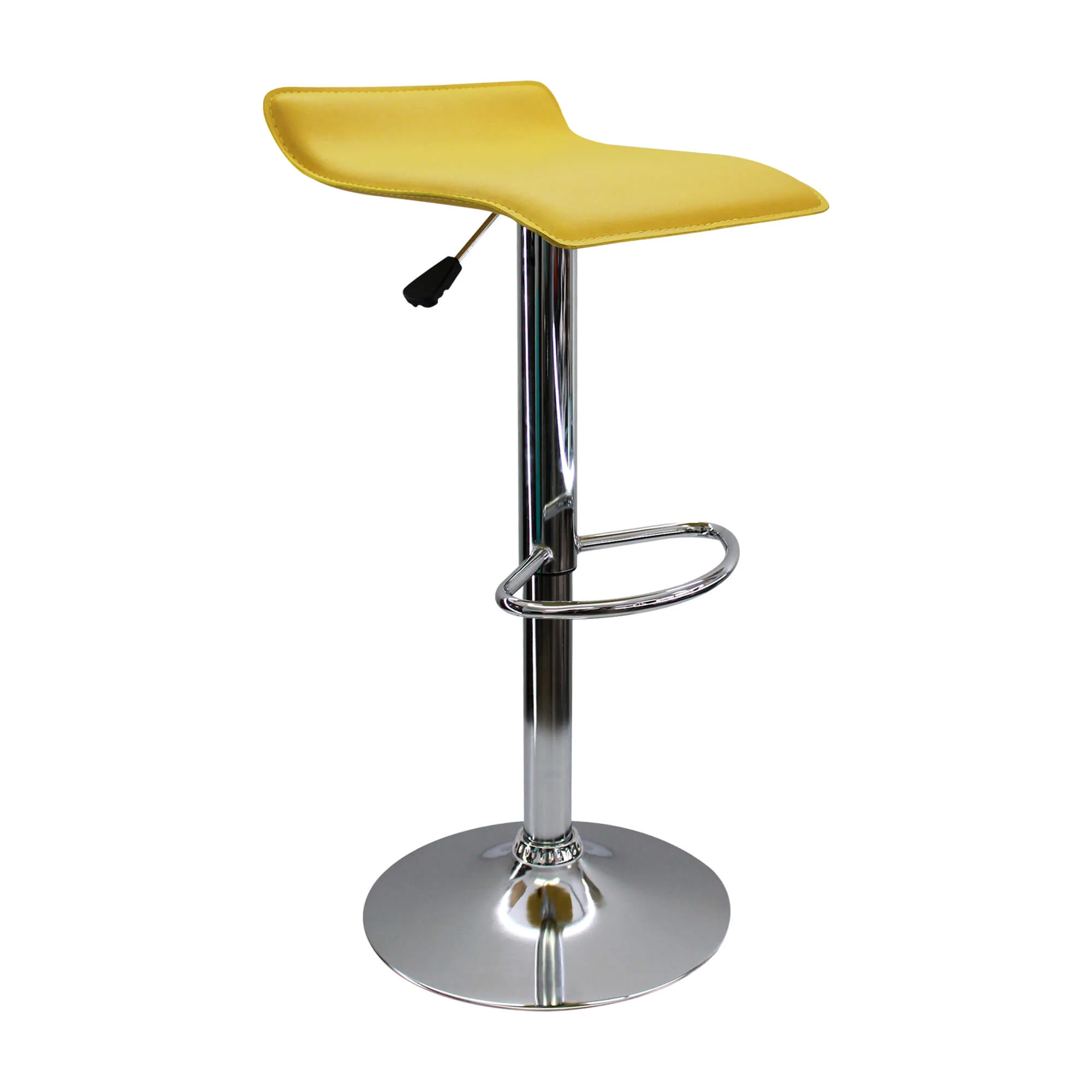 Kit por 3 sillas de barra wave color color amarillo - Image 3