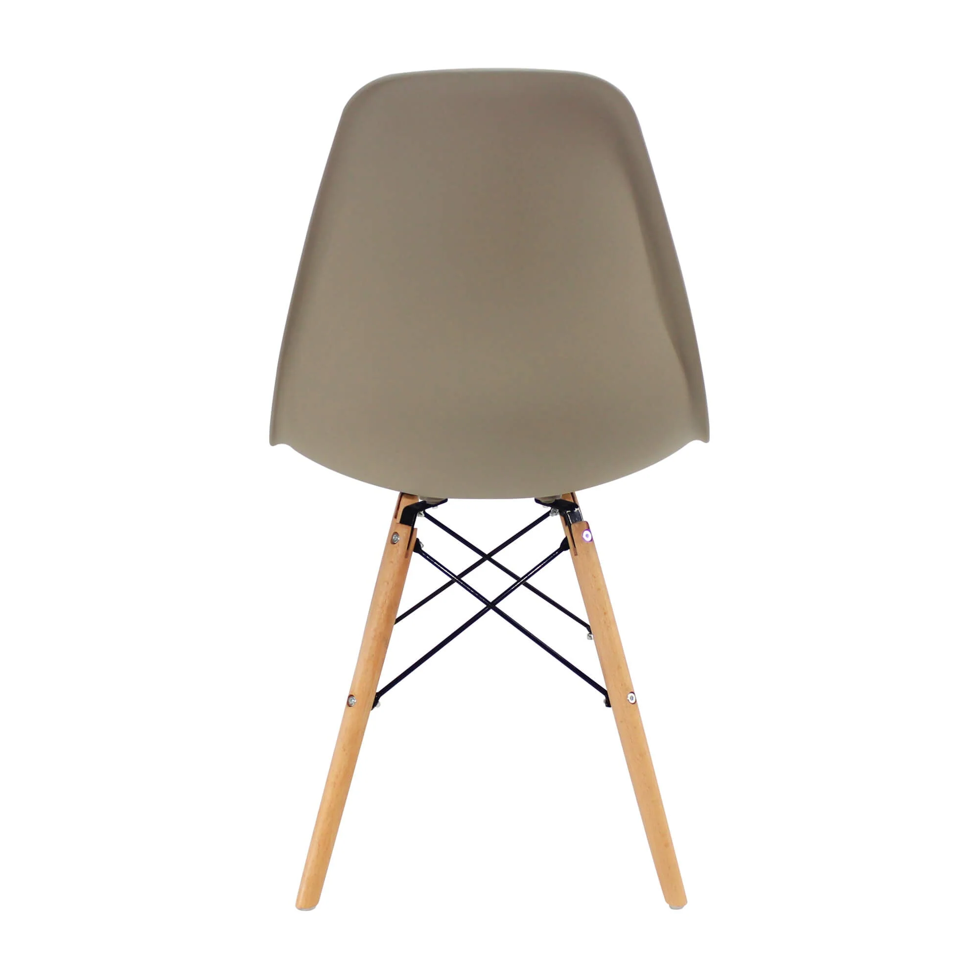 Kit por 4 sillas de comedor DKR tipo Eames color beige - Image 3