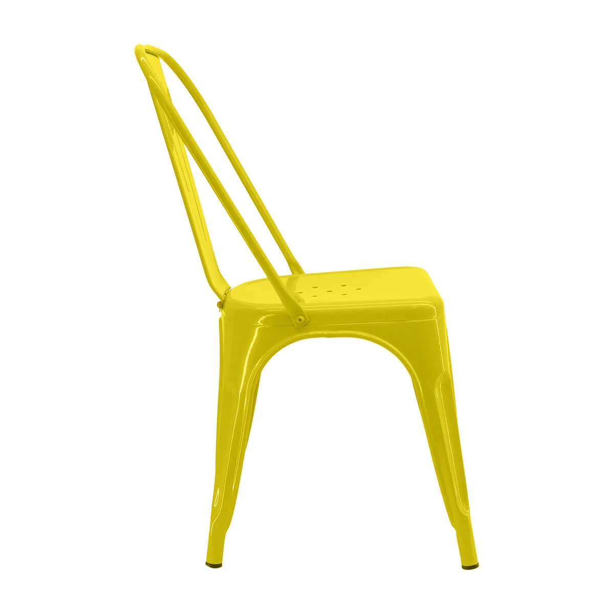 Kit por 4 sillas de comedor tolix metalica color amarillo - Image 3