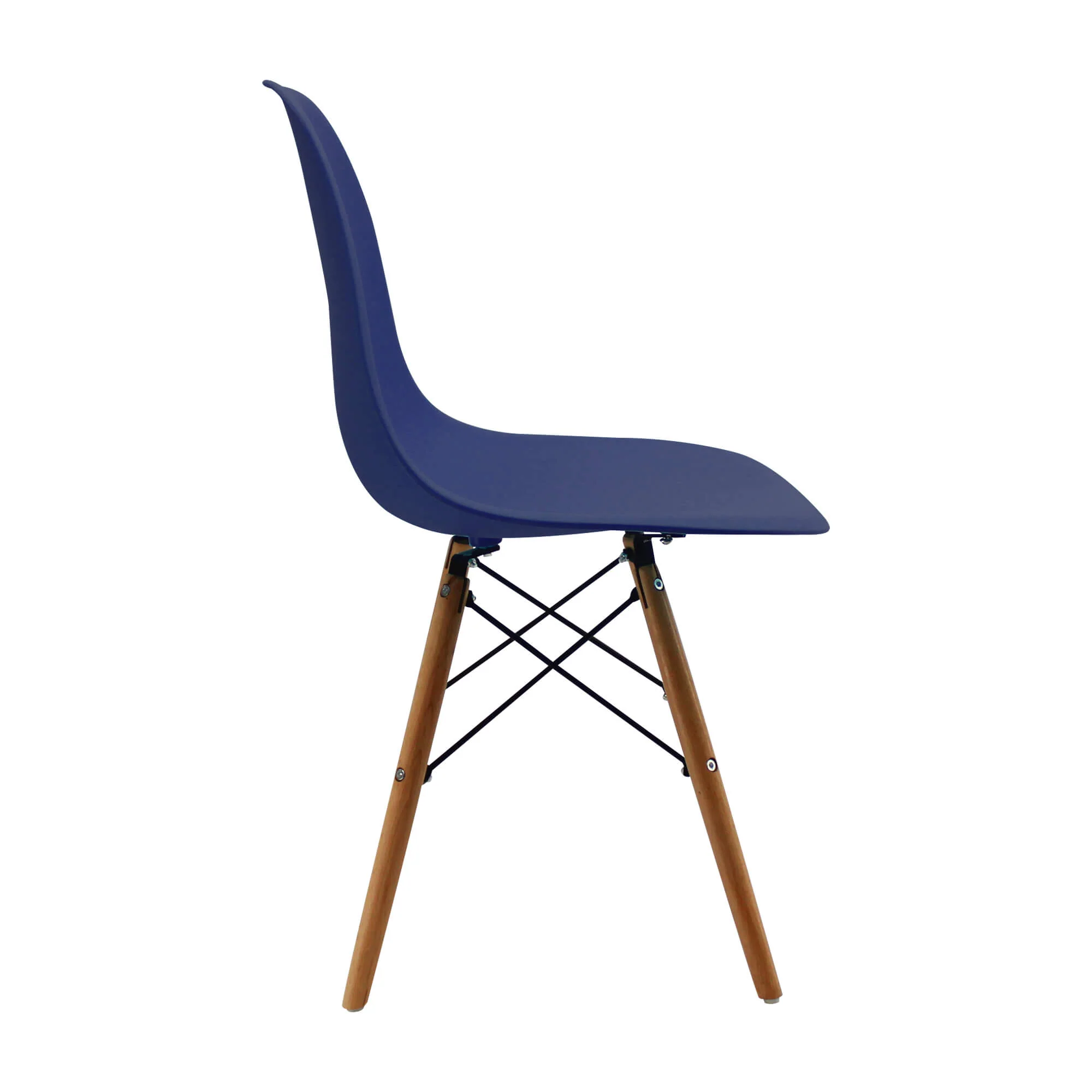 Kit por 6 sillas de comedor tipo Eames color azul oceano - Image 3