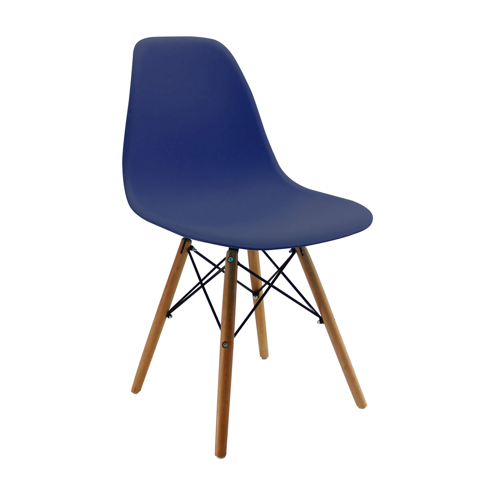 Kit por 6 sillas de comedor tipo Eames color azul oceano - Image 5