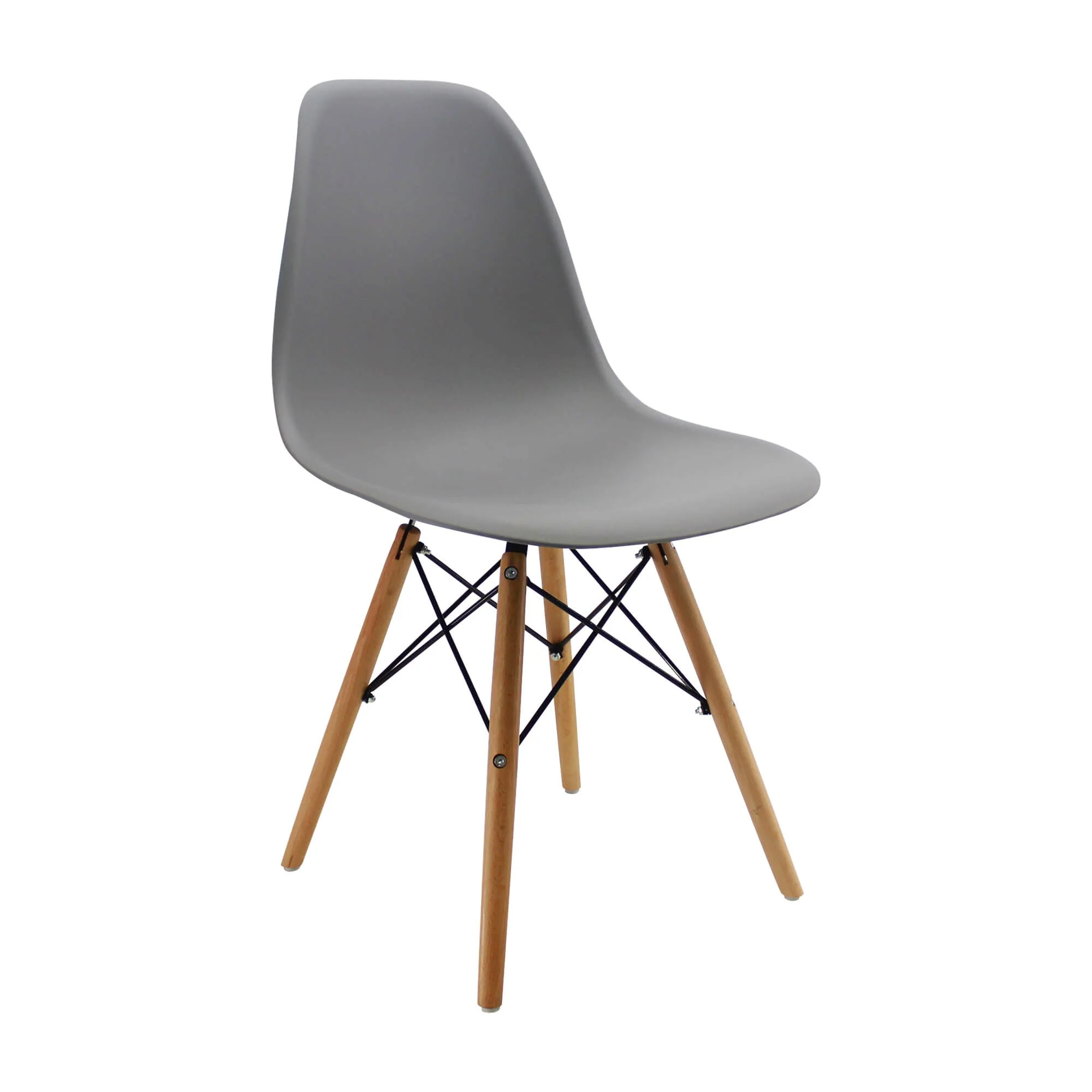 Kit por 6 sillas de comedor DKR tipo Eames color gris - Image 2