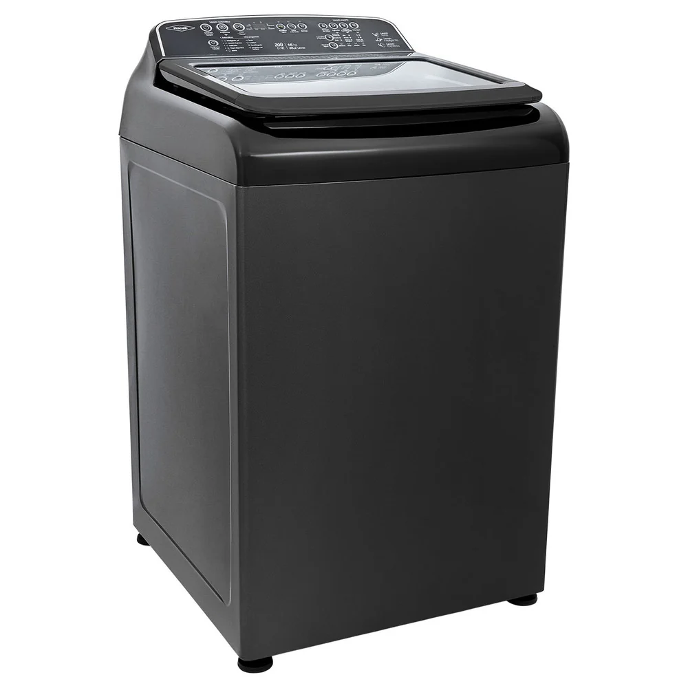 Lavadora digital negra Zou capacidad de carga 16 kg marca Haceb - Image 2