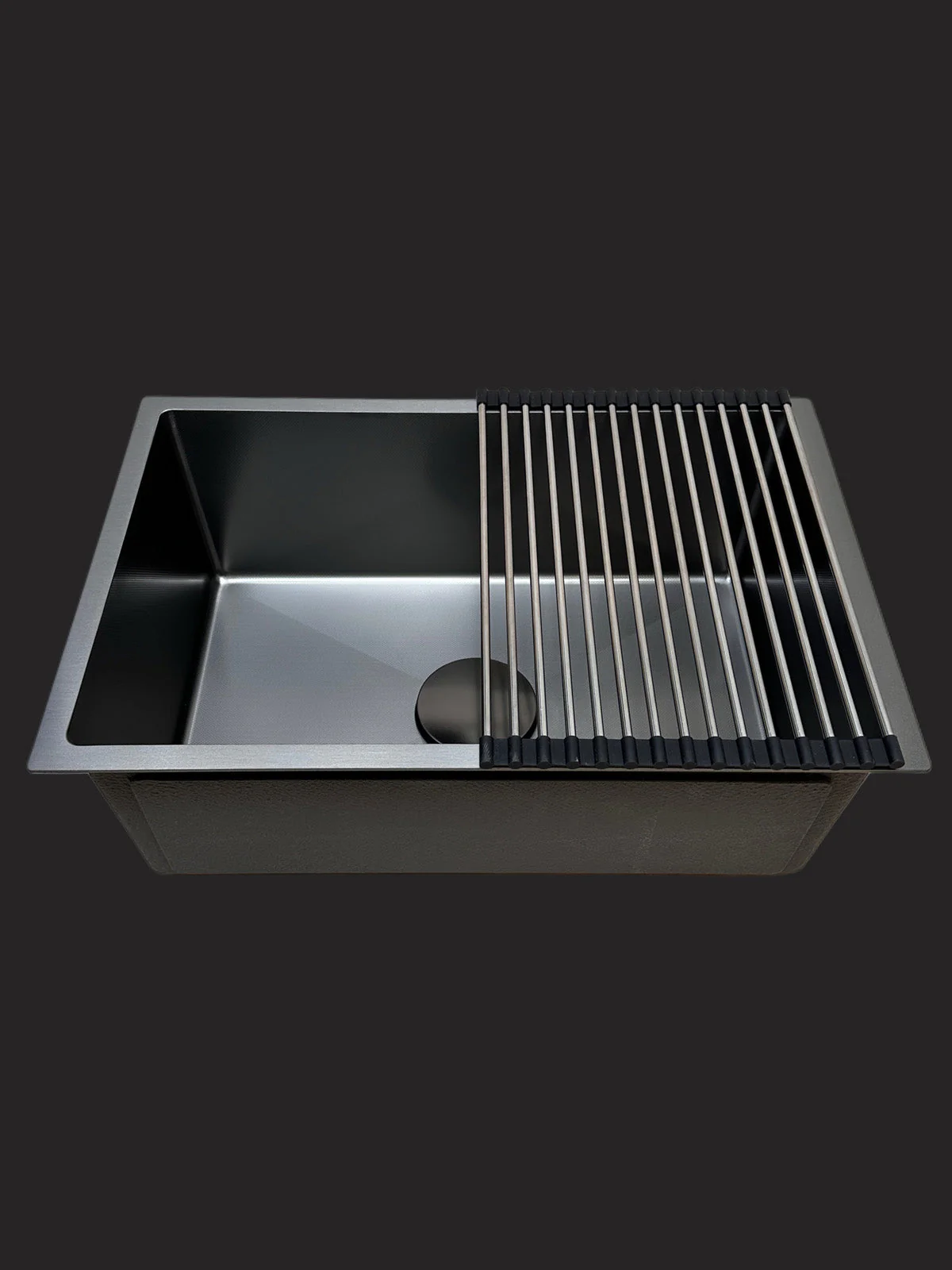 Lavaplatos Enzo de 70*45*22 cm en acero 304 color nano black marca Kanto - Image 4