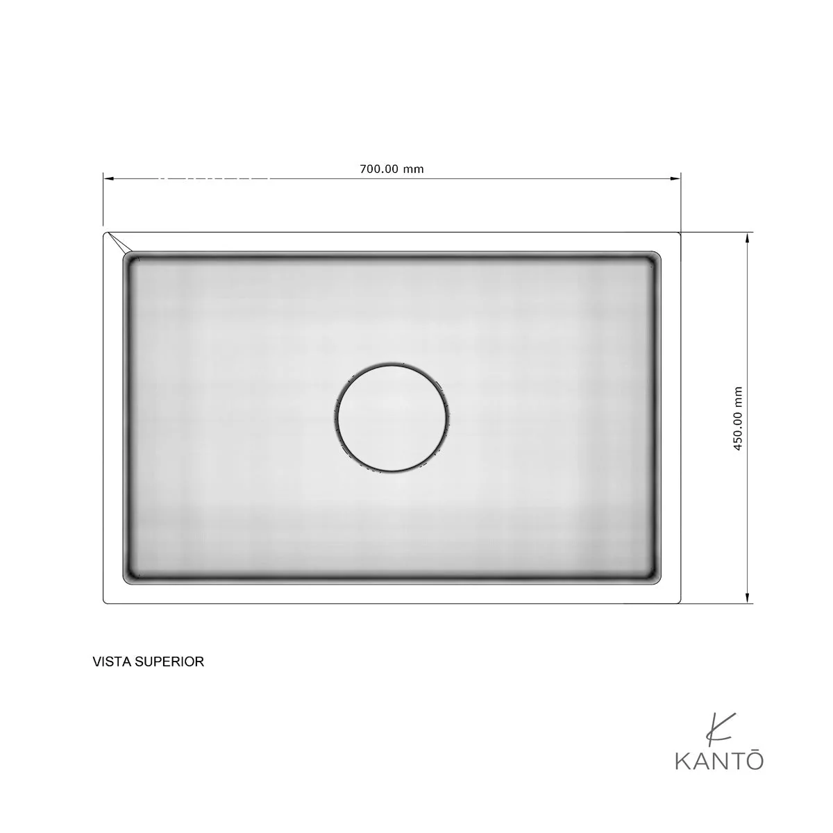 Lavaplatos Enzo de 70*45*22 cm en acero 304 color nano black marca Kanto - Image 6
