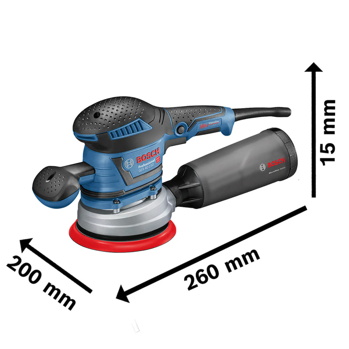 Lijadora orbital profesional 150 mm 400 W para acabados finos marca Bosch - Image 4