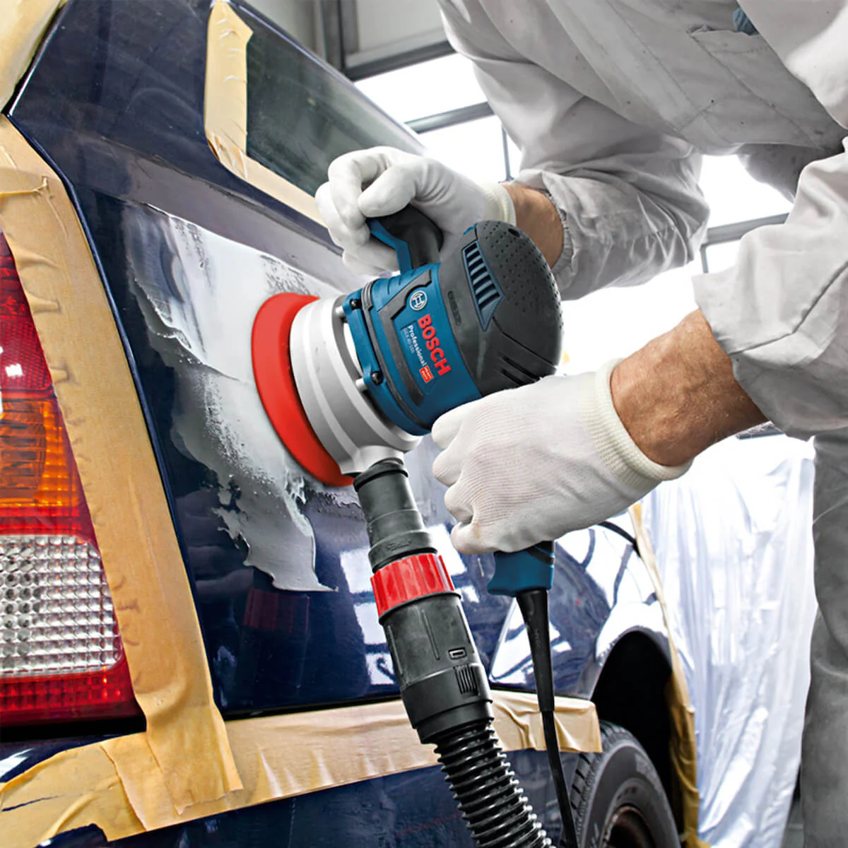 Lijadora orbital profesional 150 mm 400 W para acabados finos marca Bosch - Image 5