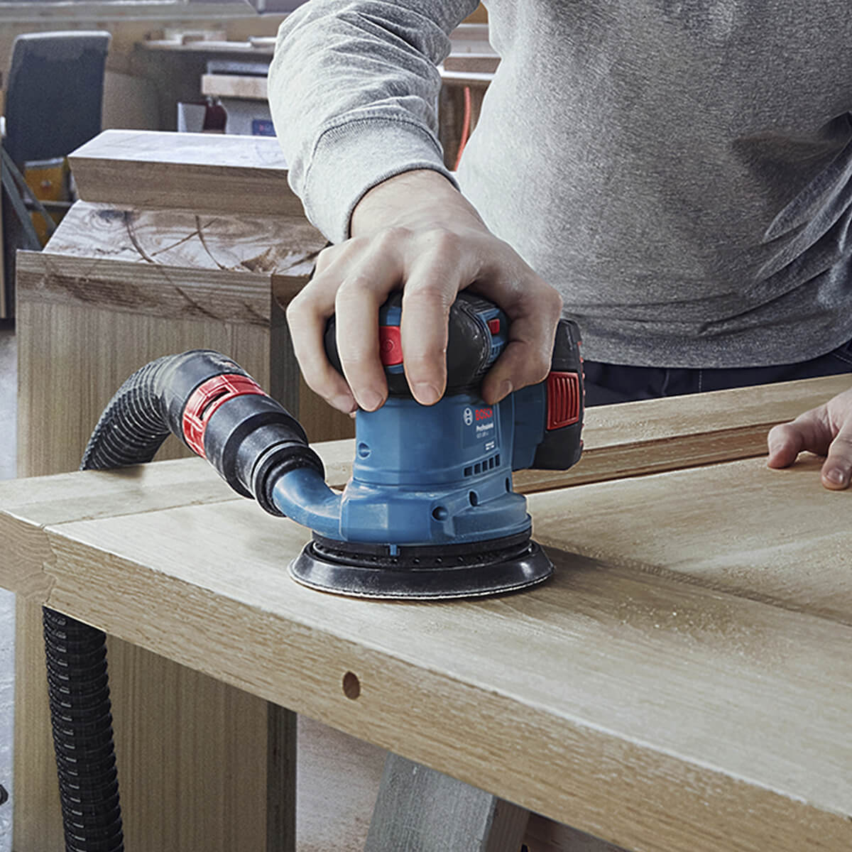 Lijadora roto orbital inalámbrica 18V GEX 185-LI Sin Bateria/Sin Cargador Brushless Bosch - Image 9