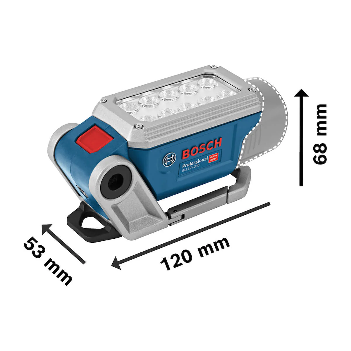 Linterna inalámbrica 12V, 330 Lm GLI 12V-330 Sin Bateria/Sin cargador Bosch - Image 5