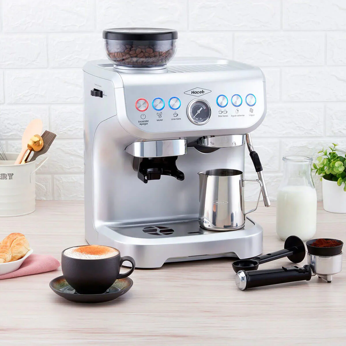 Máquina de café con molino integrado Inoxidable marca Haceb - Image 7