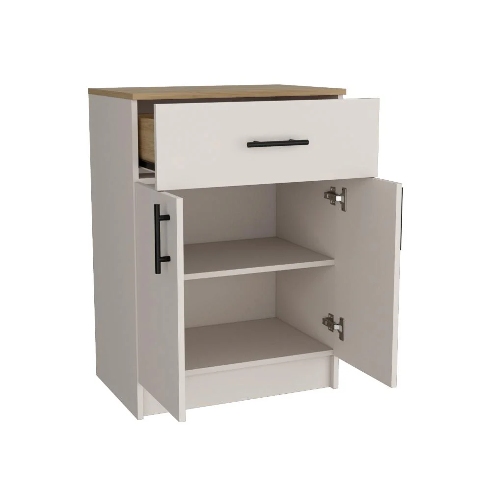 Mesa Auxiliar de Cocina Mayorca, Capri y Fresno Europeo, con espacio para guardar insumos ZF - Image 6