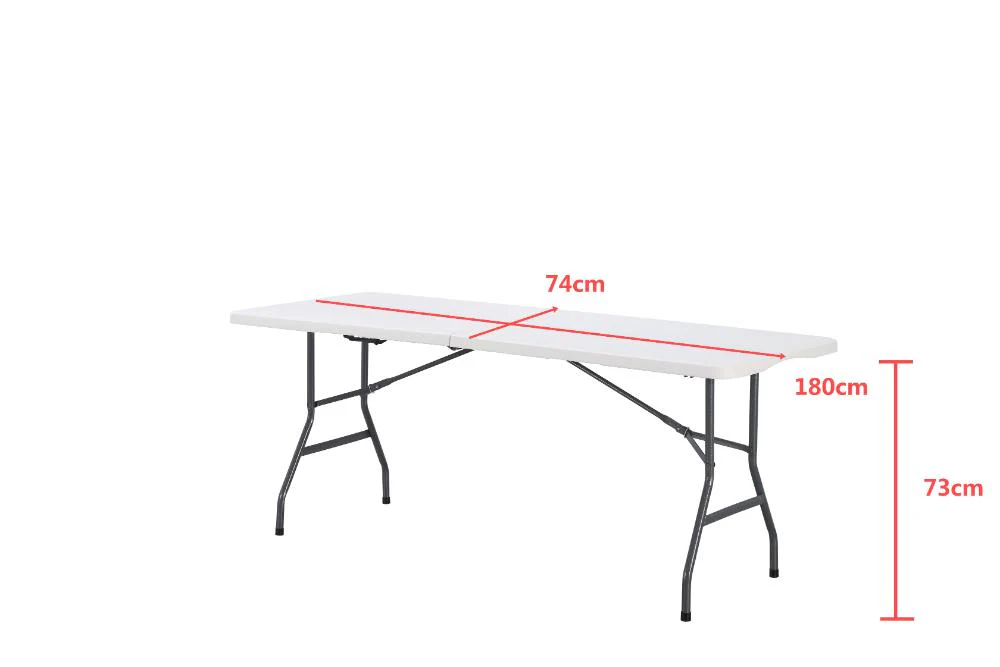 Mesa Auxiliar de Sala Plegable Monac, Blanco, con patas metálicas - Image 4