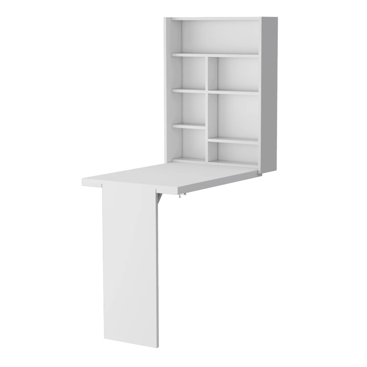 Mesa Auxiliar Vetta, Blanco, para Empotrar a la Pared y Amplia Superficie ZF - Image 6