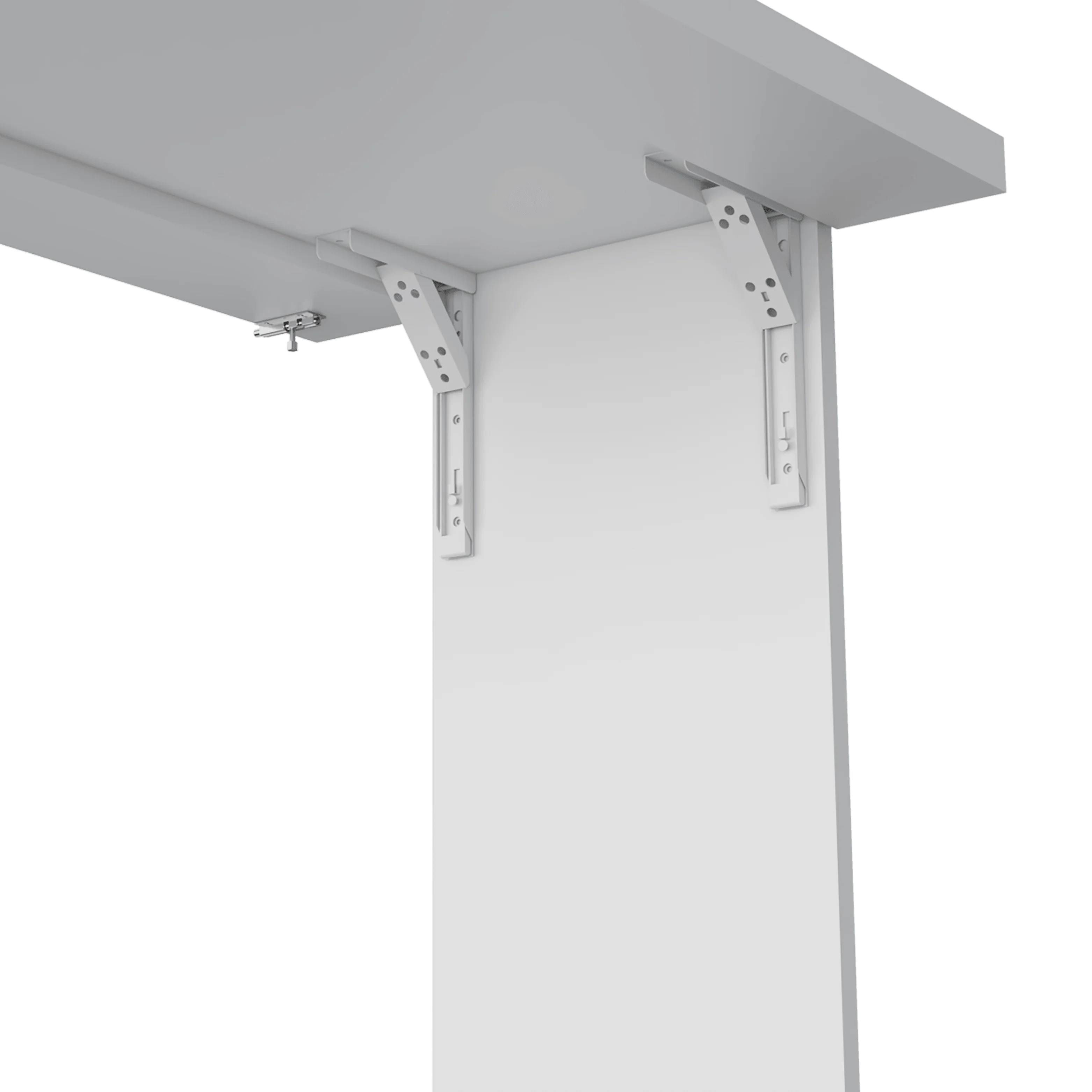Mesa Auxiliar Vetta, Blanco, para Empotrar a la Pared y Amplia Superficie ZF - Image 7