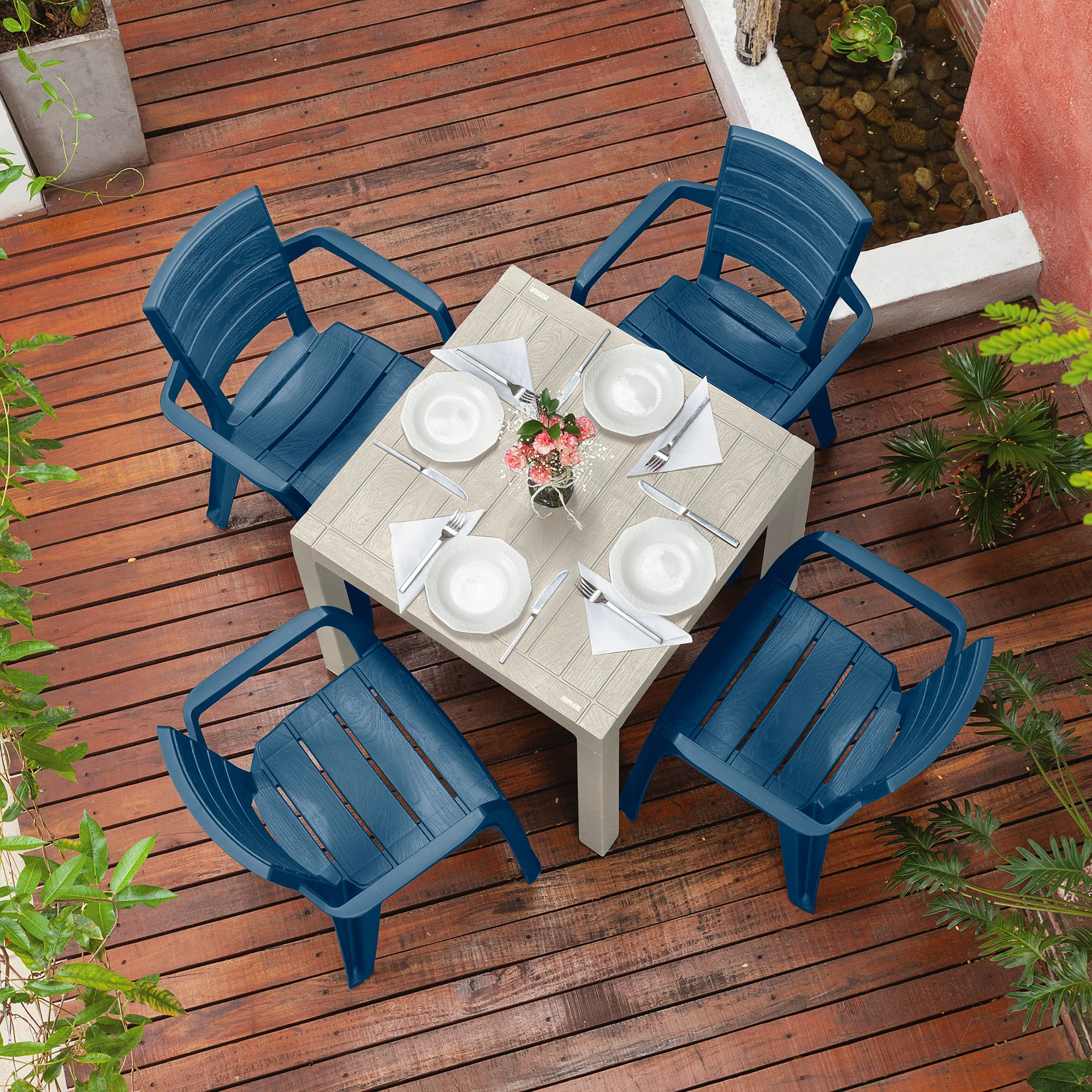 Mesa barú taupe marca Rimax - Image 7