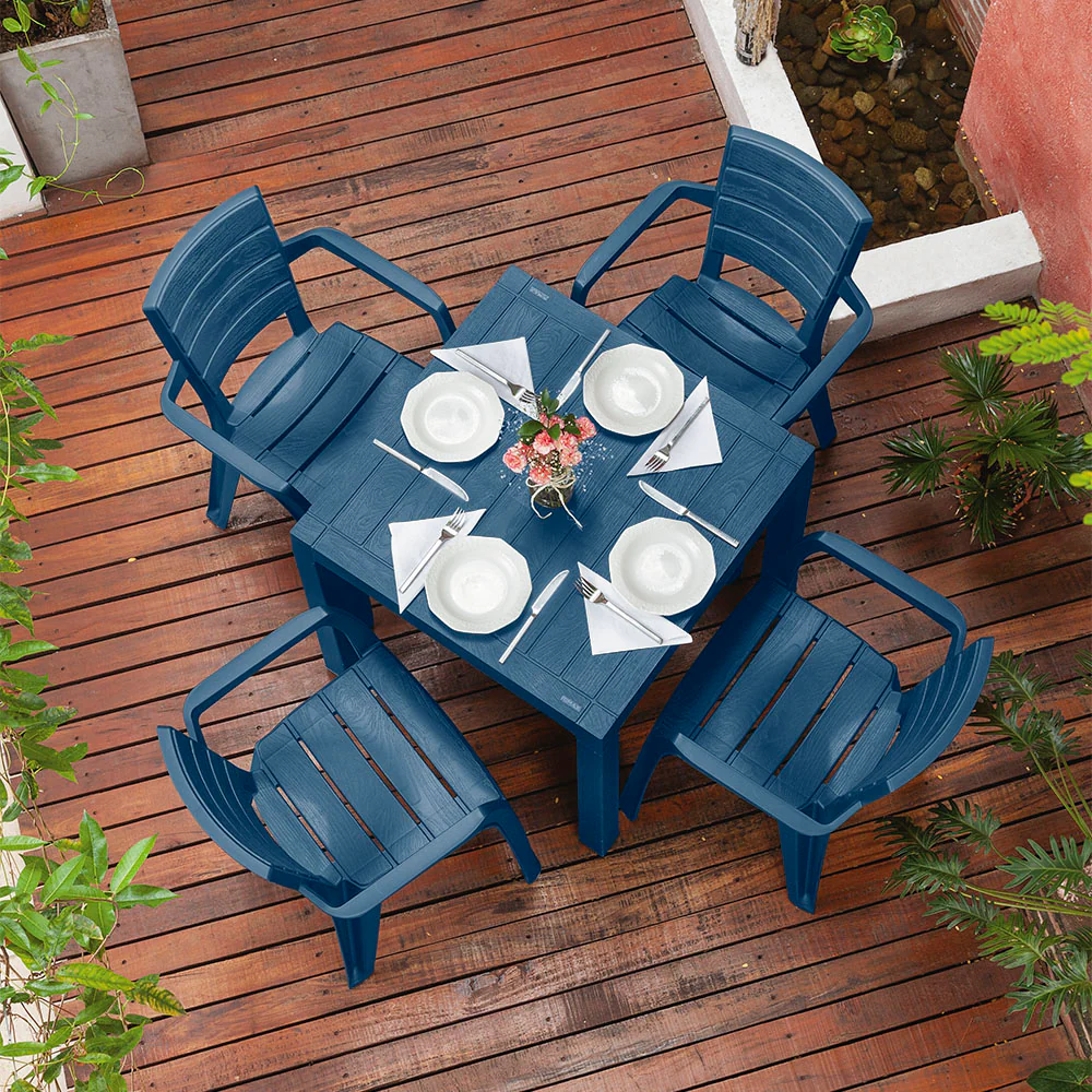 Mesa barú trendy azul petroleo marca Rimax