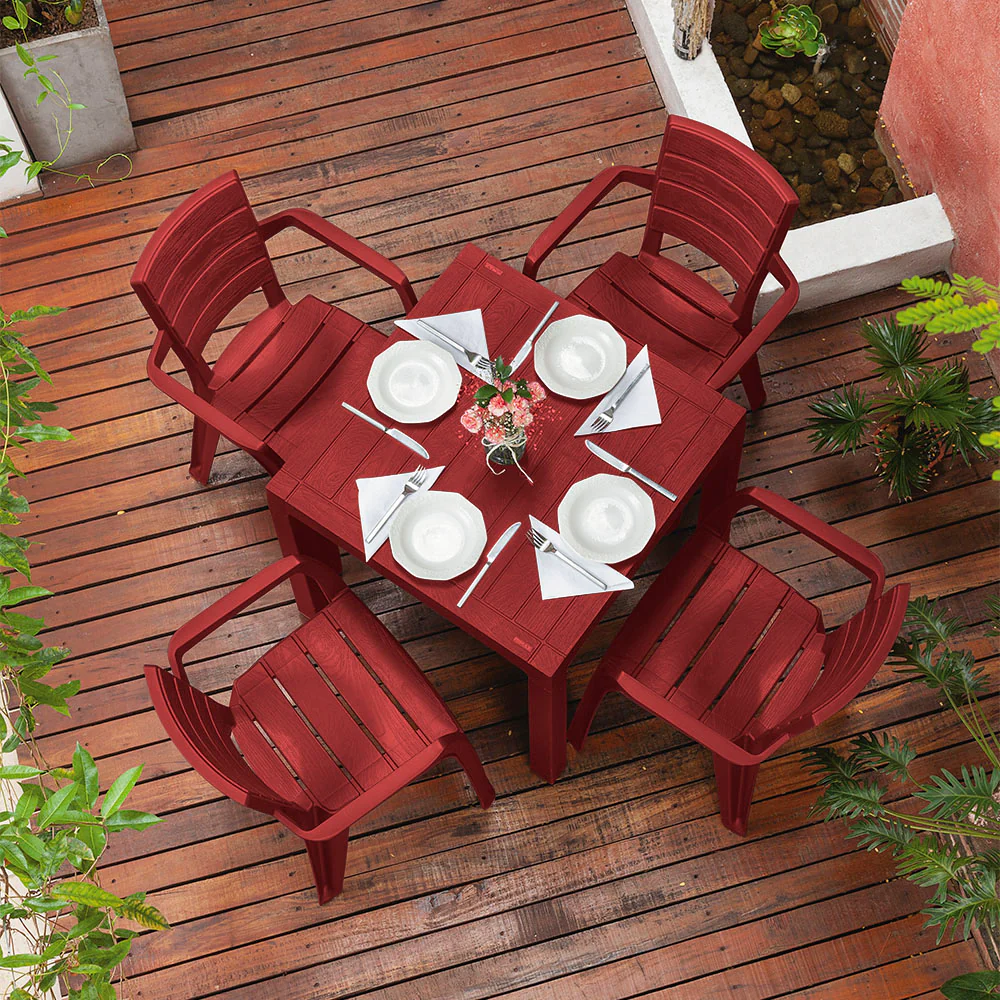 Mesa barú trendy roja marca Rimax