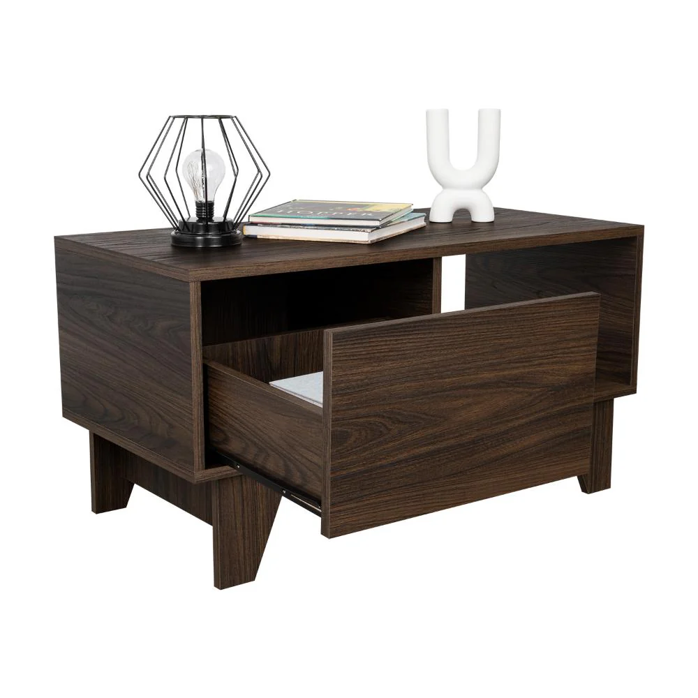 Mesa de Centro Atriz, Nogal, con Un Cajón Multiusos - Image 2