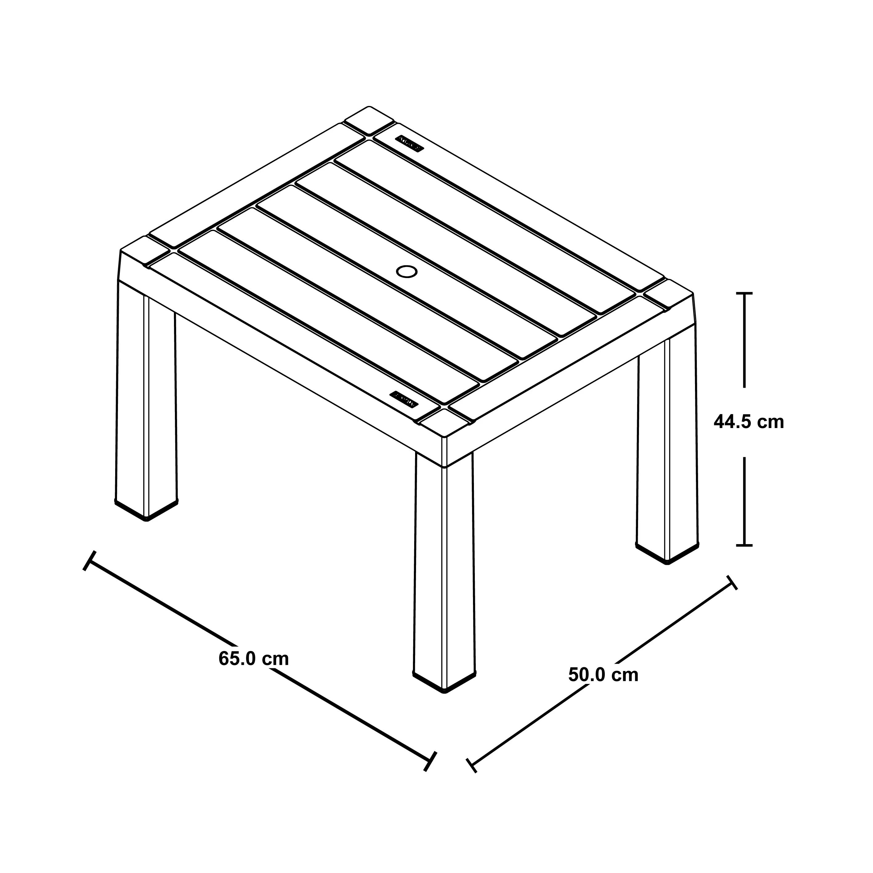 Mesa de centro rectangular barú wengue marca Rimax - Image 4