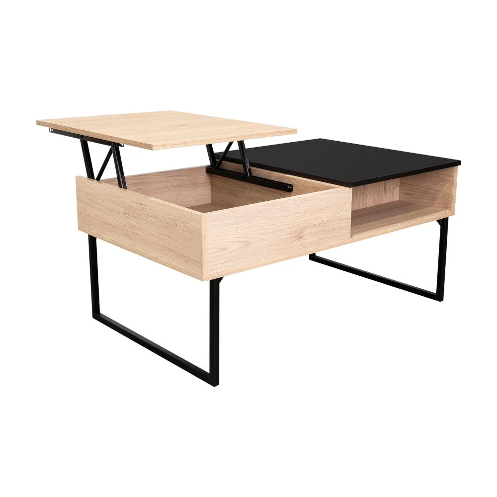 Mesa de Centro Salento, Beige con Gran Capacidad de Almacenamiento - Image 12