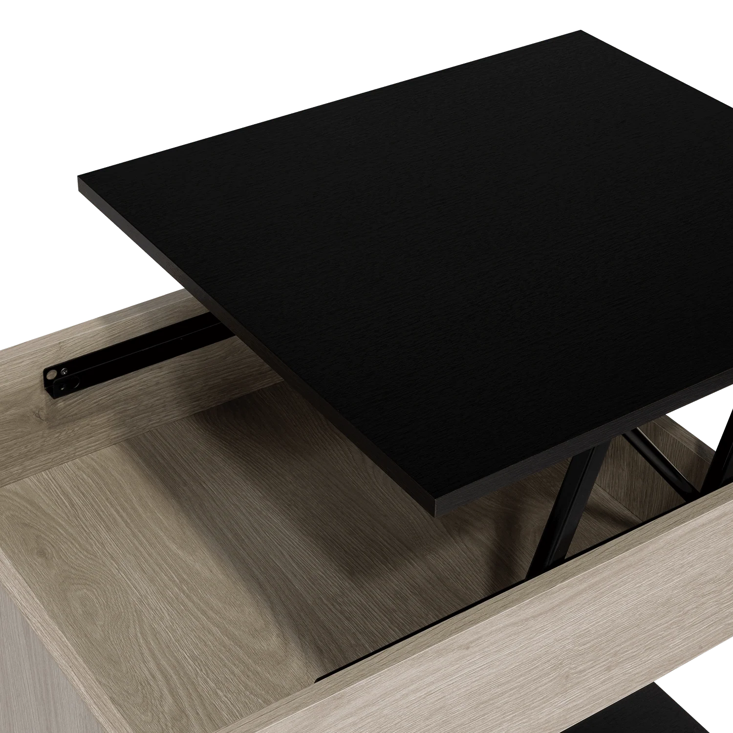 Mesa de Centro Salento, Humo y Wengue, con Un Cajón Interno Multiusos - Image 11