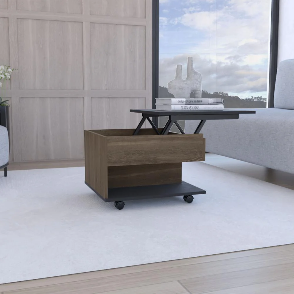 Mesa de Centro Salento, Milan y Wengue, con Un Cajón Interno Multiusos - Image 6