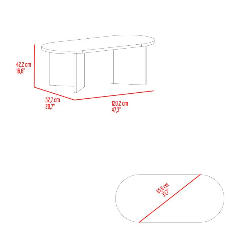 Mesa de Centro Tendy, Fresno Europeo, con espacio para ubicar objetos - Image 10