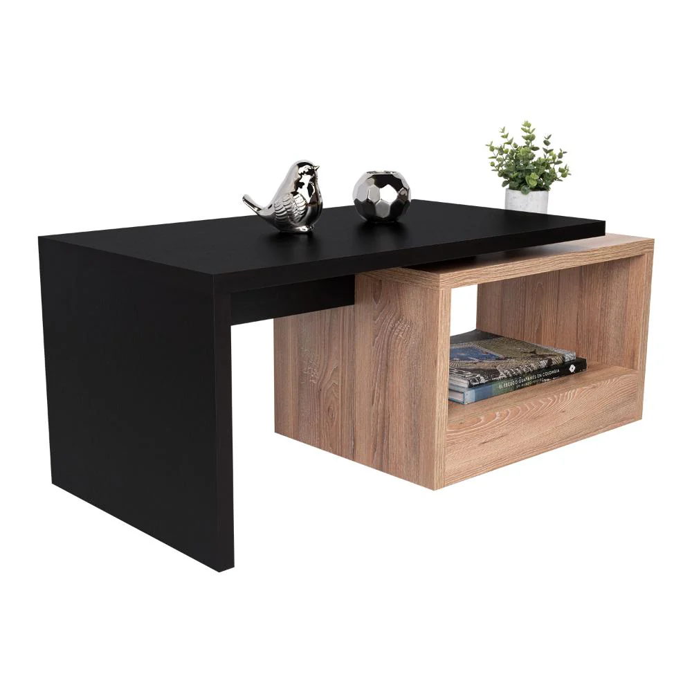 Mesa de Centro Wesley, Wengue y Fresno Europeo, con Amplio Espacio Ideal Para Ubicar Decoraciones - Image 2