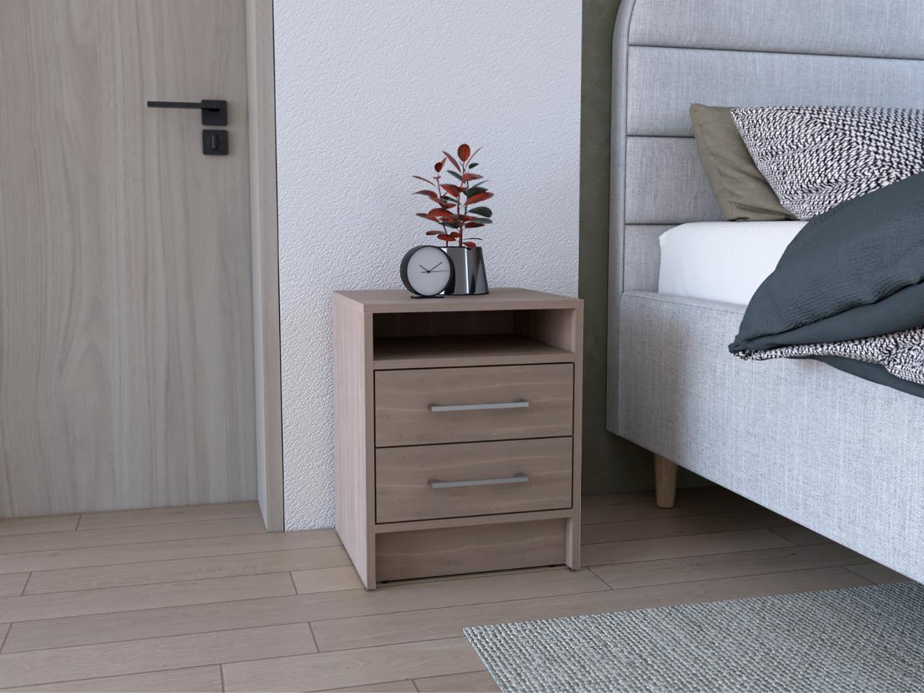 Mesa de Noche Douglas, Bardolino, con Espacio Para Colocar Objetos Decorativos ZF - Image 3
