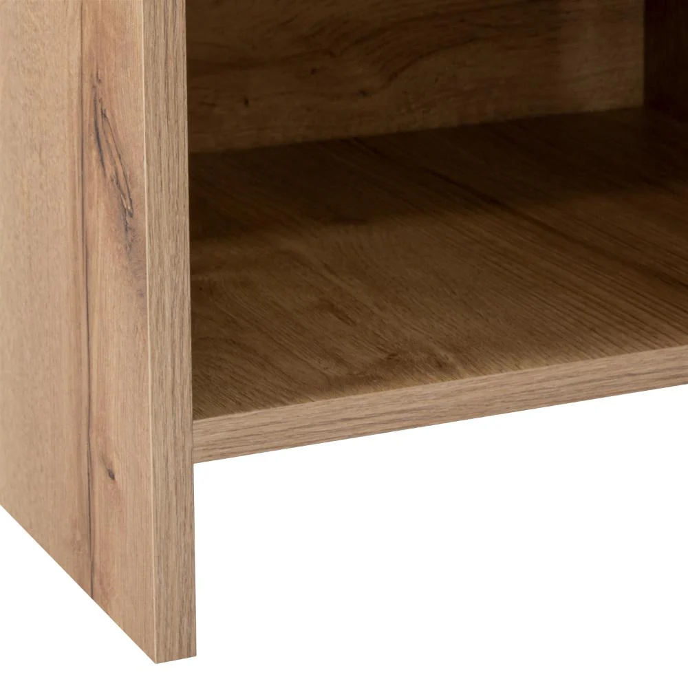 Mesa de Noche Tutto, Café Claro, con Cajón Para Guardar Objetos Ideal Para Espacios Reducidos - Image 8