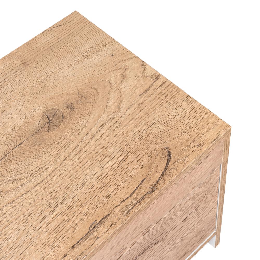 Mesa de Noche Tutto, Macadamia y Blanco, con Cajón Para Guardar Objetos Ideal Para Espacios Reducidos - Image 12