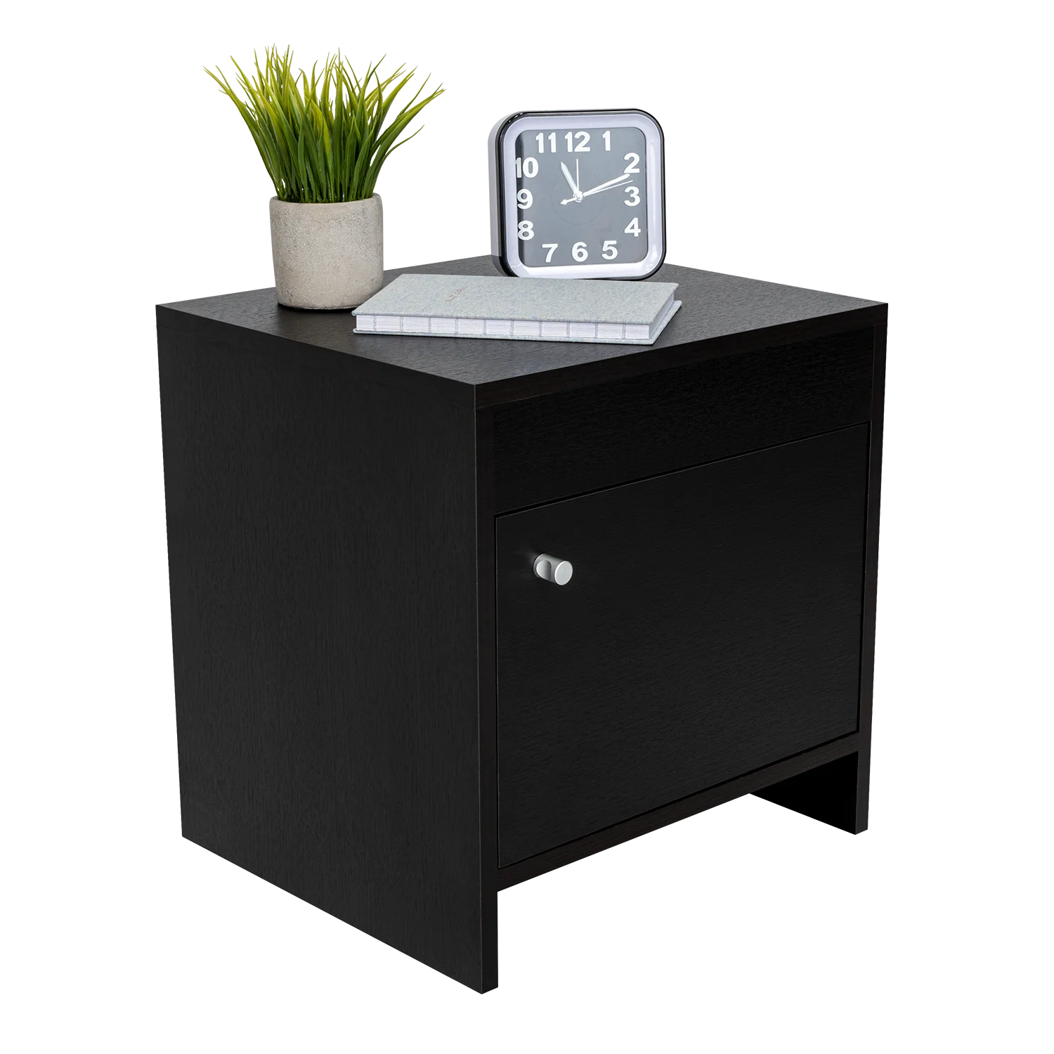 Mesa de Noche Tutto, Wengue, con Un Cajón Amplio Ideal Para Espacios Pequeños - Image 3