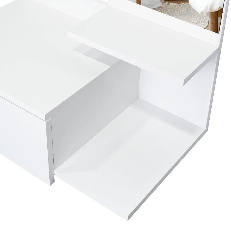 Mesa Flotante Recibidor Viena, Blanco, con un Cajón - Image 14