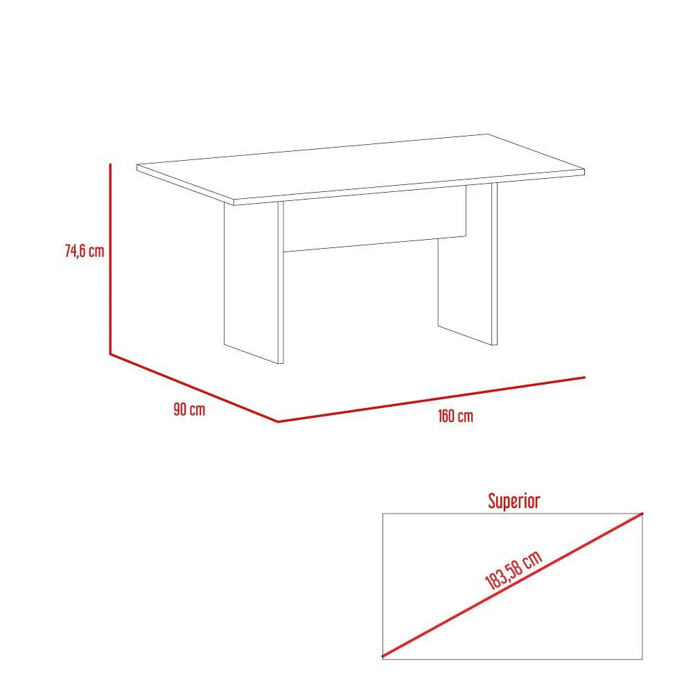 Mesa Para Comedor Ascher, Cartagena, Para Cuatro Puestos, No Incluye Sillas - Image 12