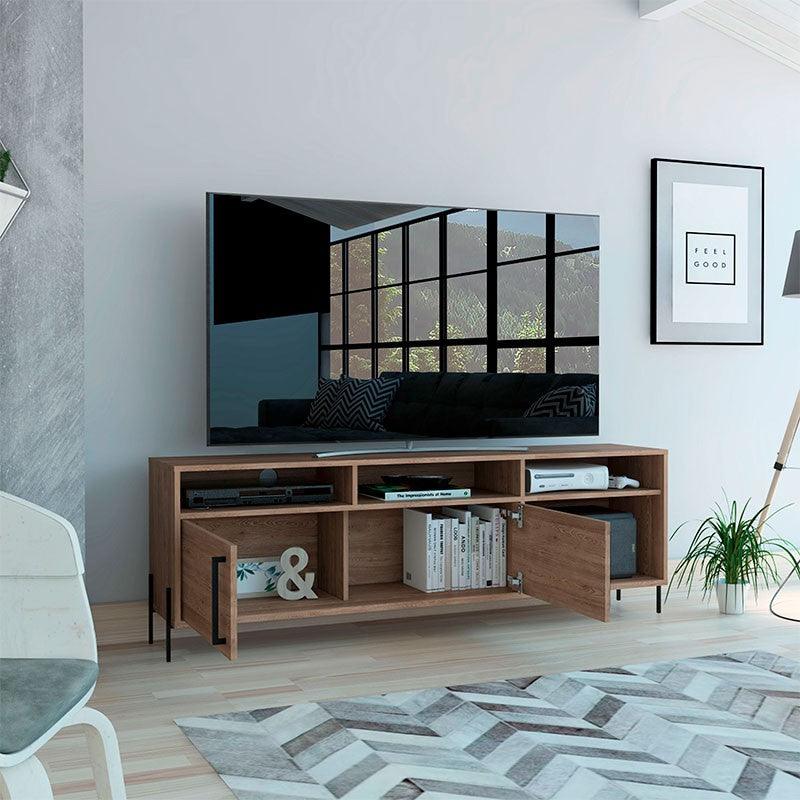 Mesa Para Tv Ame, Fresno Europeo, con Espacio Para Televisor de Hasta 65 Pulgadas - Image 4