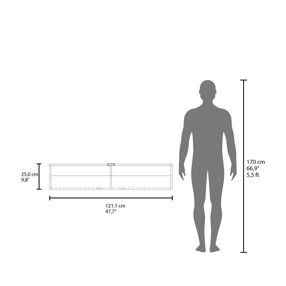 Mesa Para Tv Flotante Rocky, Kronos Blanco, Apto pata TV de hasta 55" ZF - Image 6