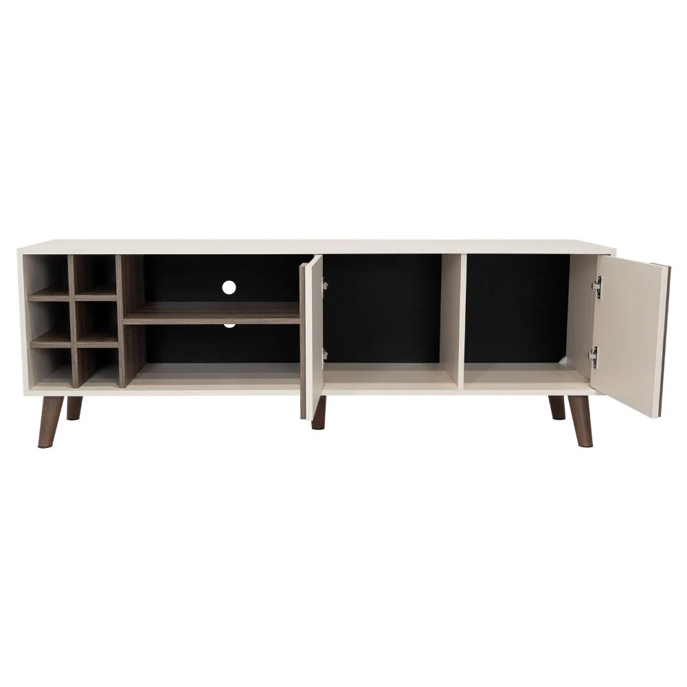 Mesa para TV Lannez, Milan y Capri, con dos puertas abatibles 65" - Image 3
