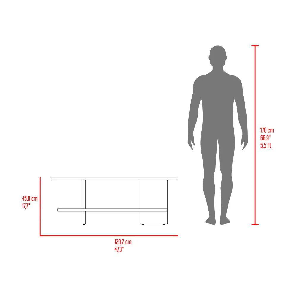 Mesa Para Tv Leeds, Nogal Europeo, Para Televisor hasta 50" - Image 12