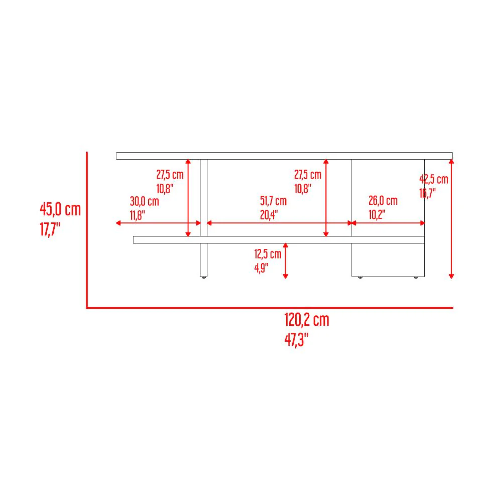 Mesa Para Tv Leeds, Nogal Europeo, Para Televisor hasta 50" - Image 14